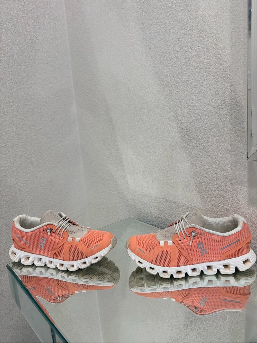 On Running Women's Coral/White Cloud Running Shoes